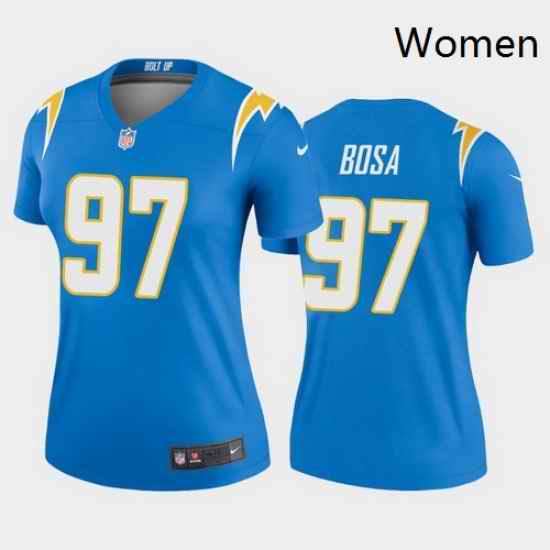 Women Nike Los Angeles 97 Chargers Joey Bosa Powder Blue Stitched NFL Jersey